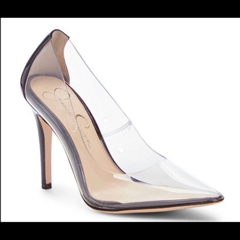 Jessica Simpson Pixera 2 clear heels NWB size 7